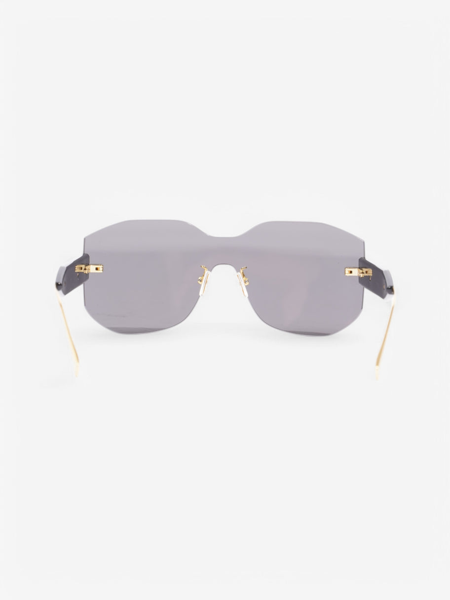 Fendi Fendi Logo Sunglasses Black / Gold Plastic Image 3