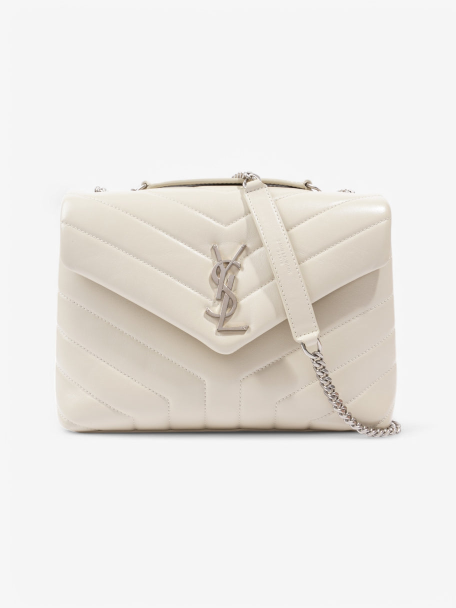 Saint Laurent Loulou White Leather Small Image 1