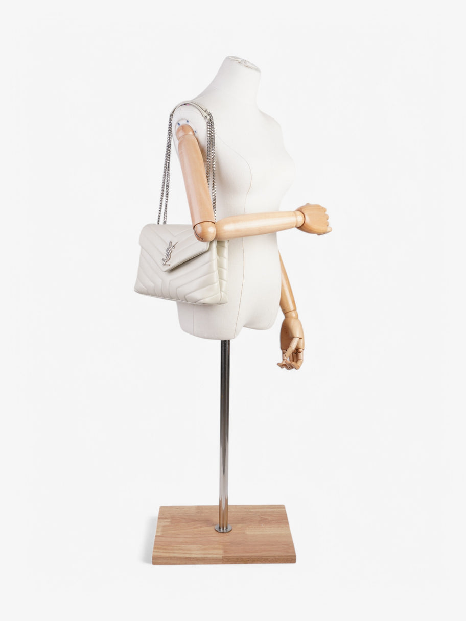 Saint Laurent Loulou White Leather Small Image 2