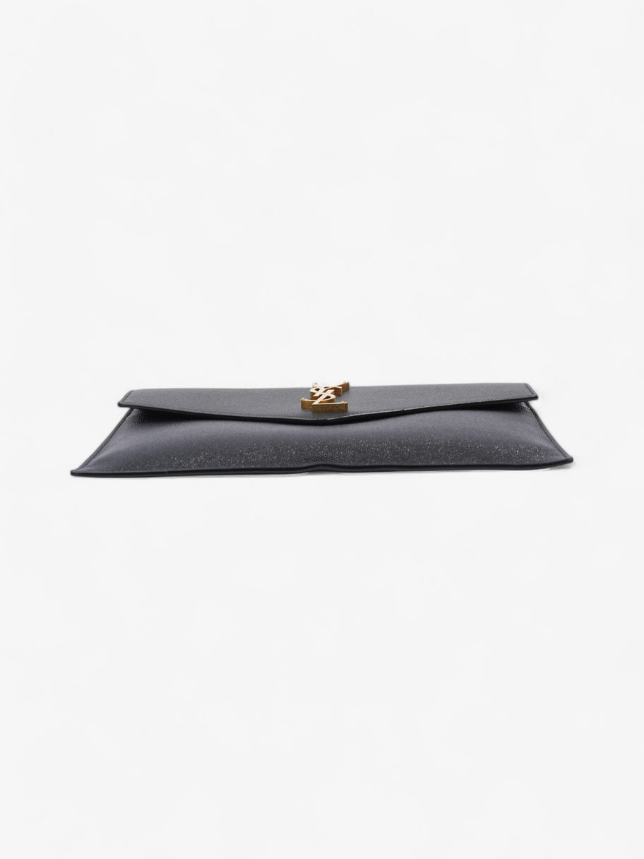 Saint Laurent Uptown Clutch Black Grained Leather Image 17