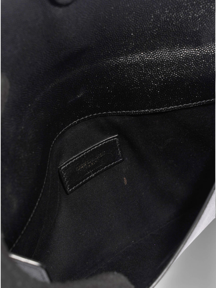 Saint Laurent Uptown Clutch Black Grained Leather Image 9