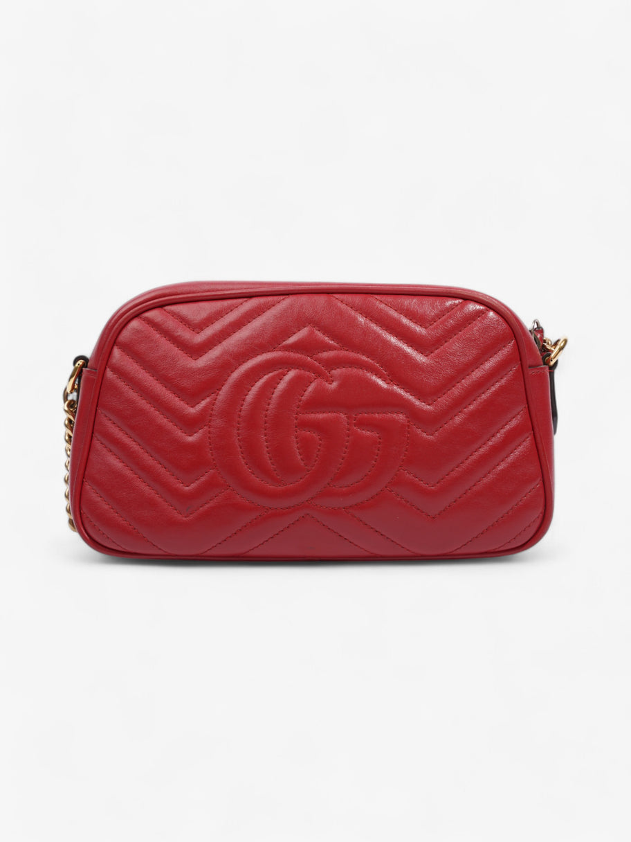 Gucci Marmont Red Matelasse Leather Small Image 4