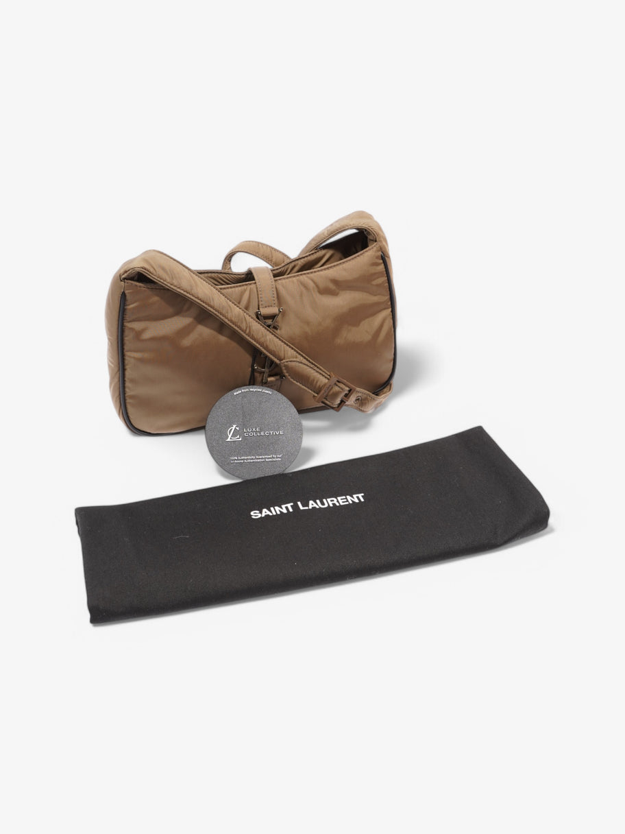 Saint Laurent 5 a 7 Shoulder Bag Khaki Nylon Image 10