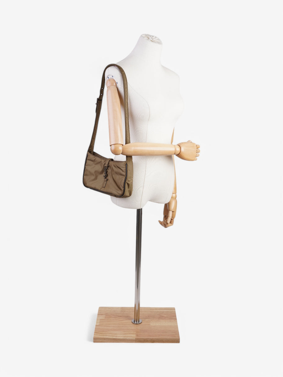 Saint Laurent 5 a 7 Shoulder Bag Khaki Nylon Image 2