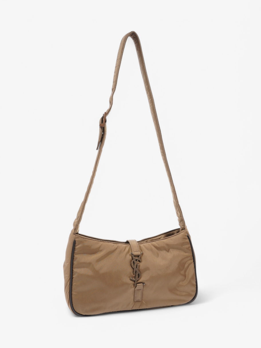 Saint Laurent 5 a 7 Shoulder Bag Khaki Nylon Image 3