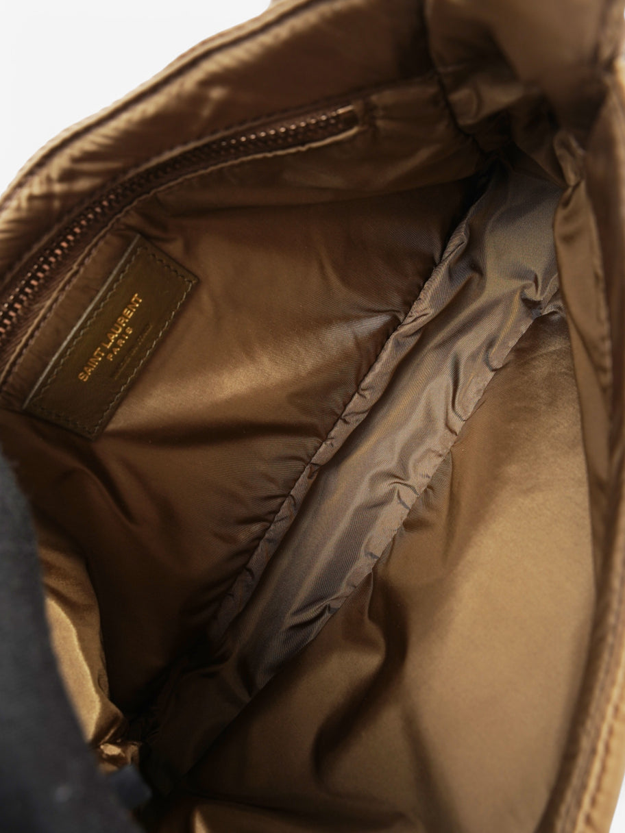 Saint Laurent 5 a 7 Shoulder Bag Khaki Nylon Image 9