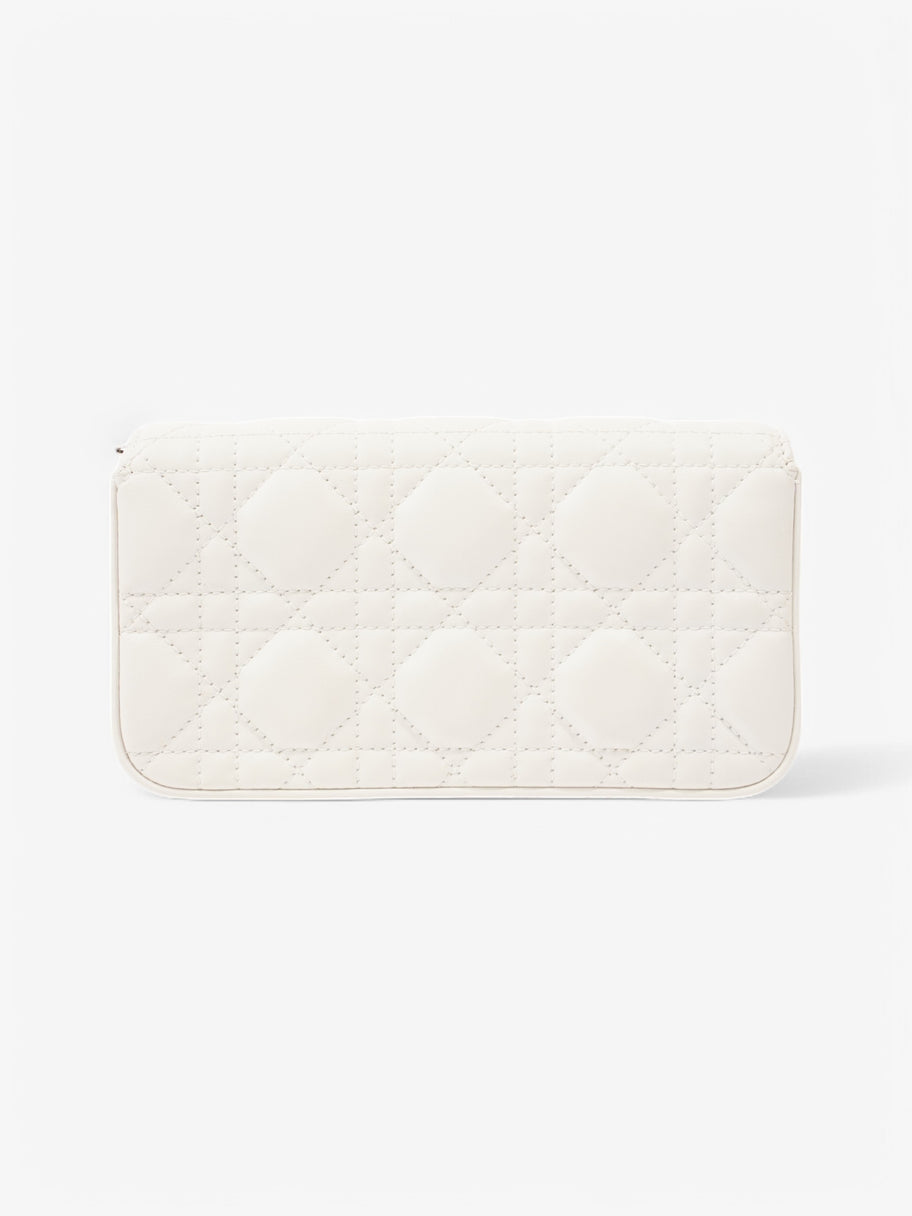 Christian Dior My Dior Talk Phone Pouch White  Leather Image 4