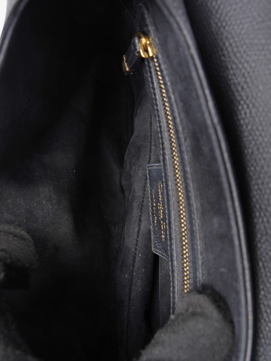 Christian Dior Saddle Bag Black Leather Image 10