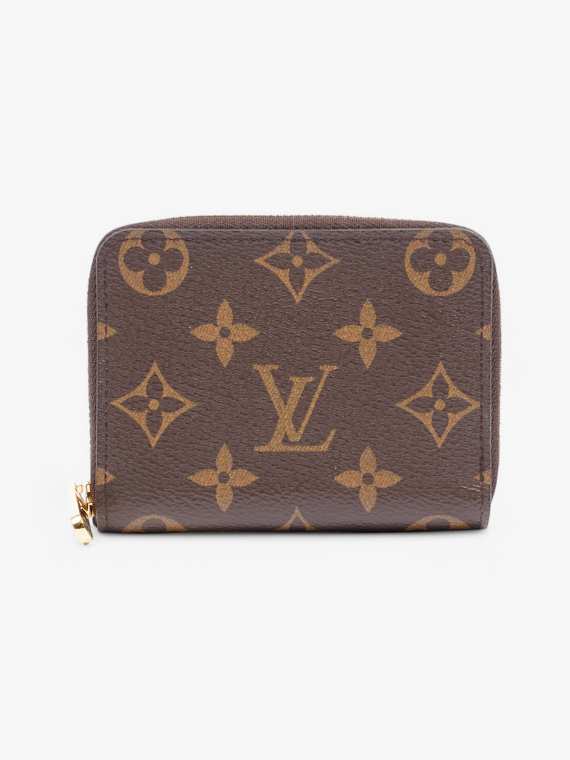  Louis Vuitton Zip Wallet Monogram Coated Canvas