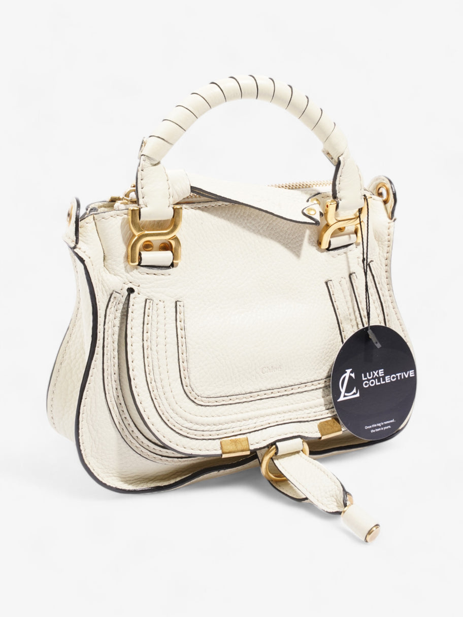 Chloe Marcie Natural White Calfskin Leather Mini Image 7