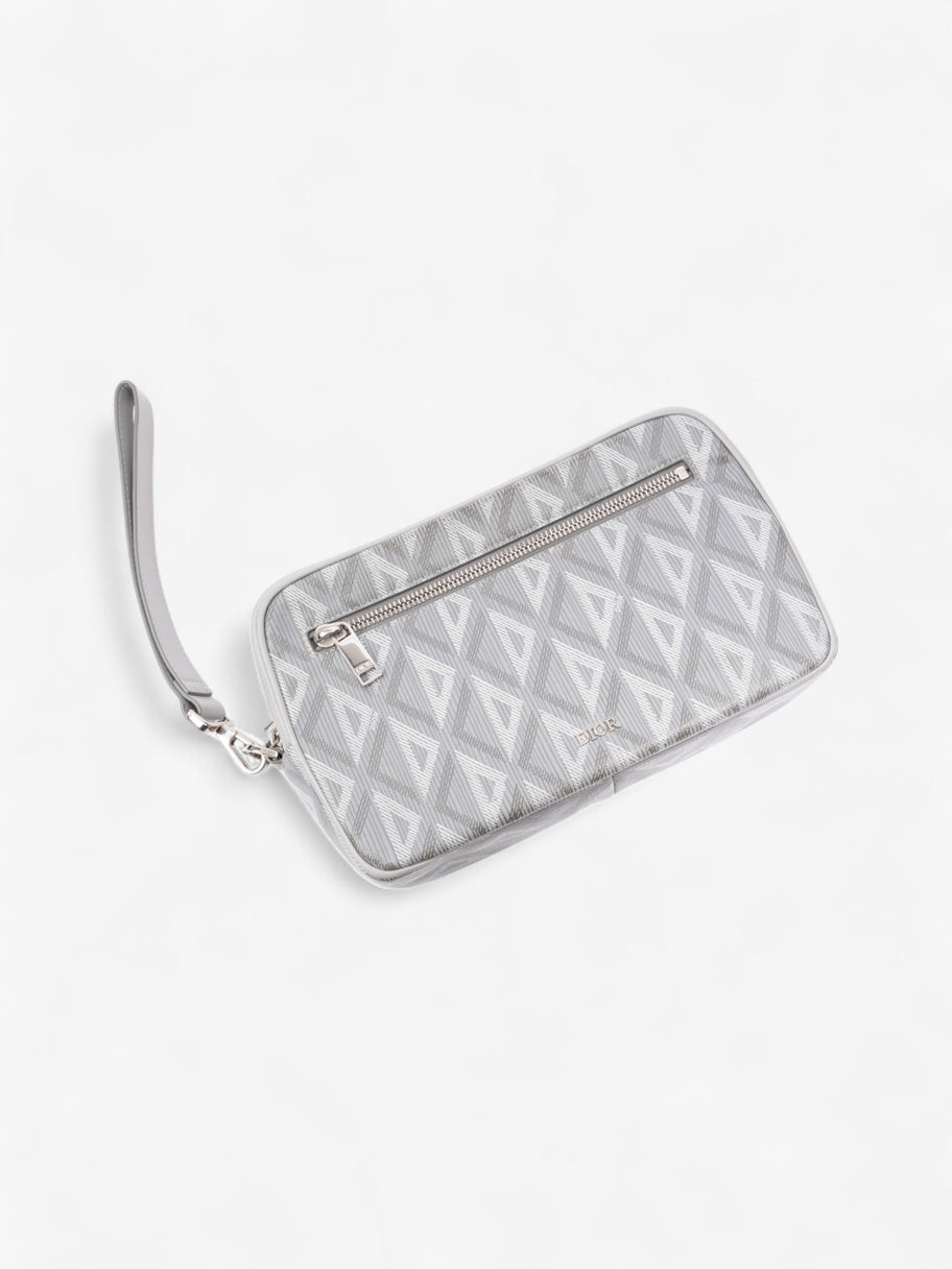 Christian Dior Toiletry Bag Grey Coated Canvas Image 7