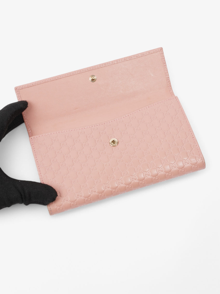 Gucci Microguccissima Continental Wallet Pink Guccissima Embossed Leather Image 3