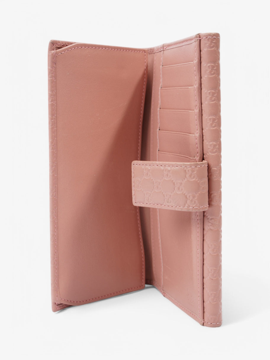 Gucci Microguccissima Continental Wallet Pink Guccissima Embossed Leather Image 4