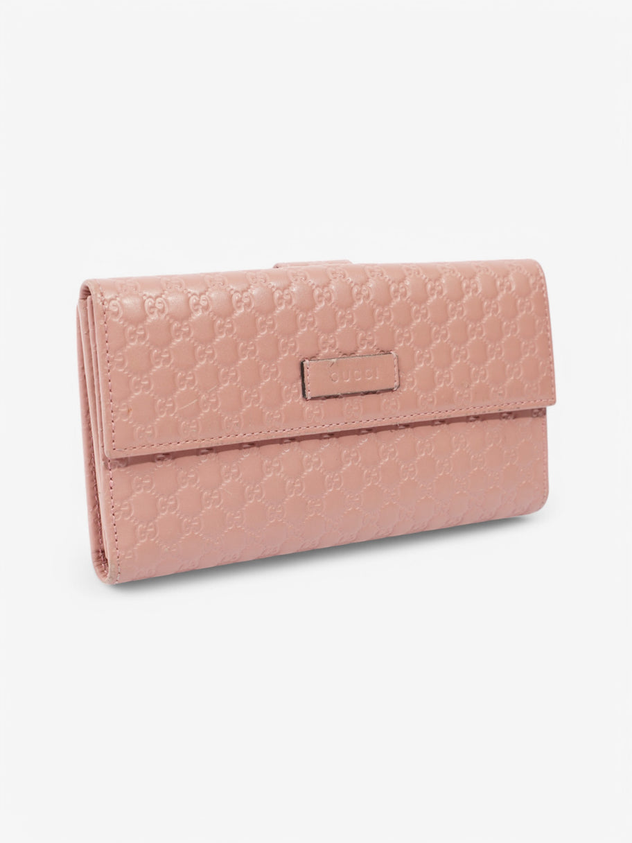 Gucci Microguccissima Continental Wallet Pink Guccissima Embossed Leather Image 6