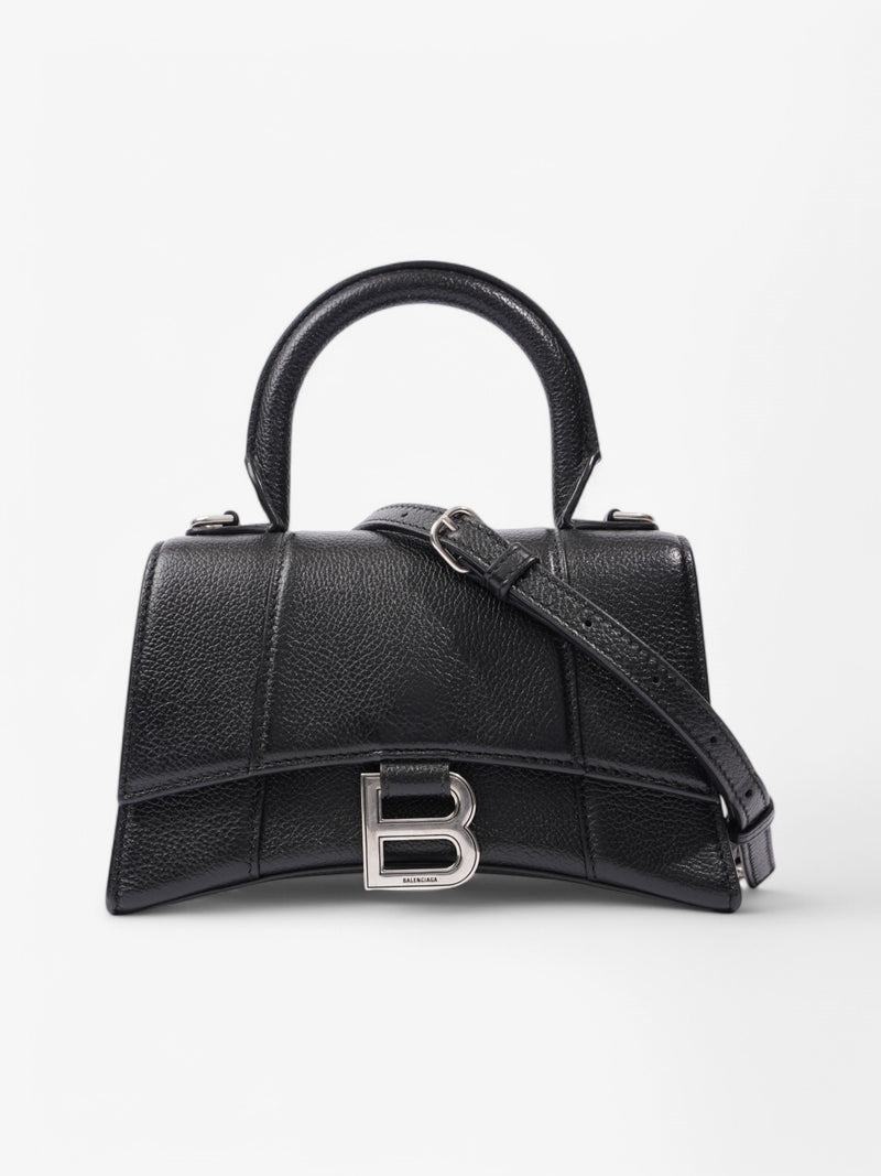  Balenciaga Hourglass  Black Leather