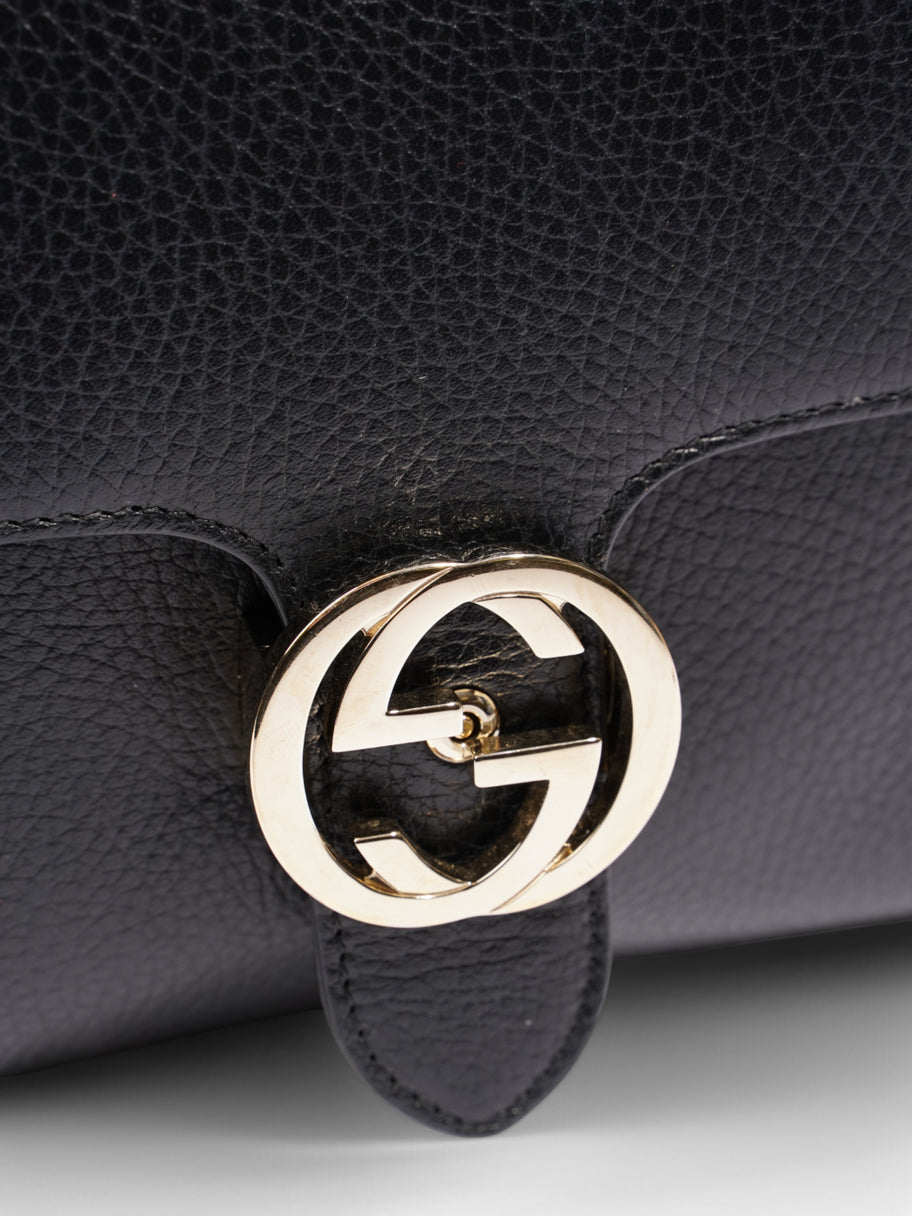 Gucci Dollar Top Handle Black Leather Image 7