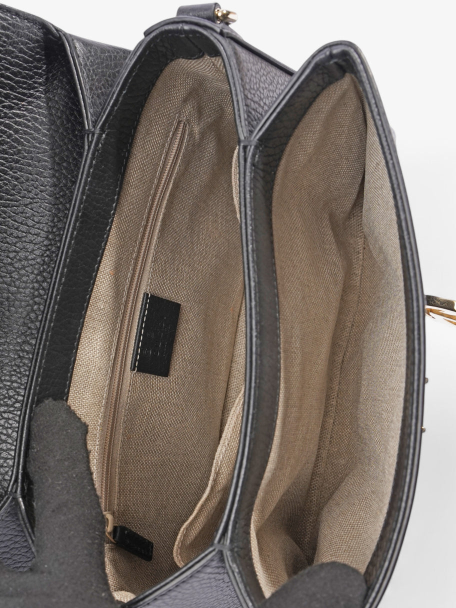 Gucci Dollar Top Handle Black Leather Image 8