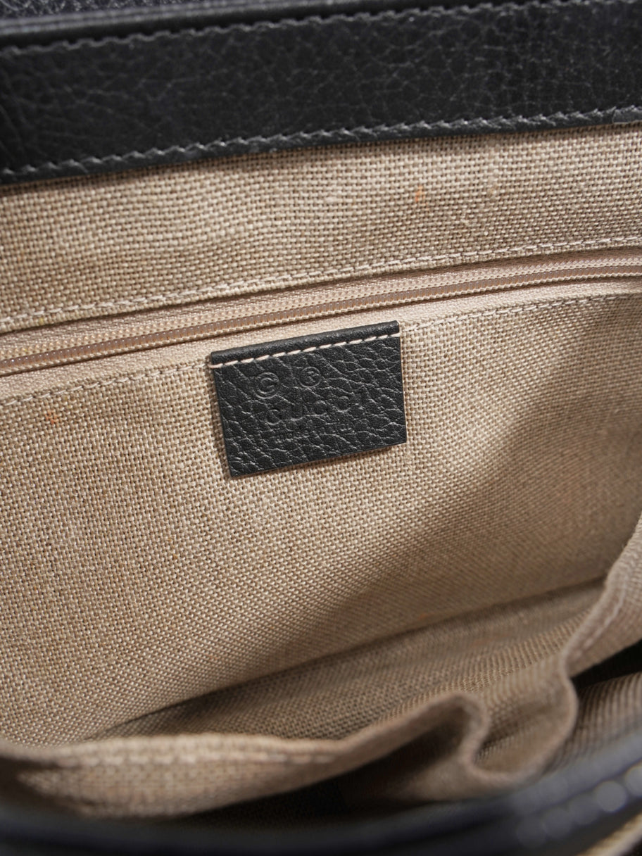 Gucci Dollar Top Handle Black Leather Image 9