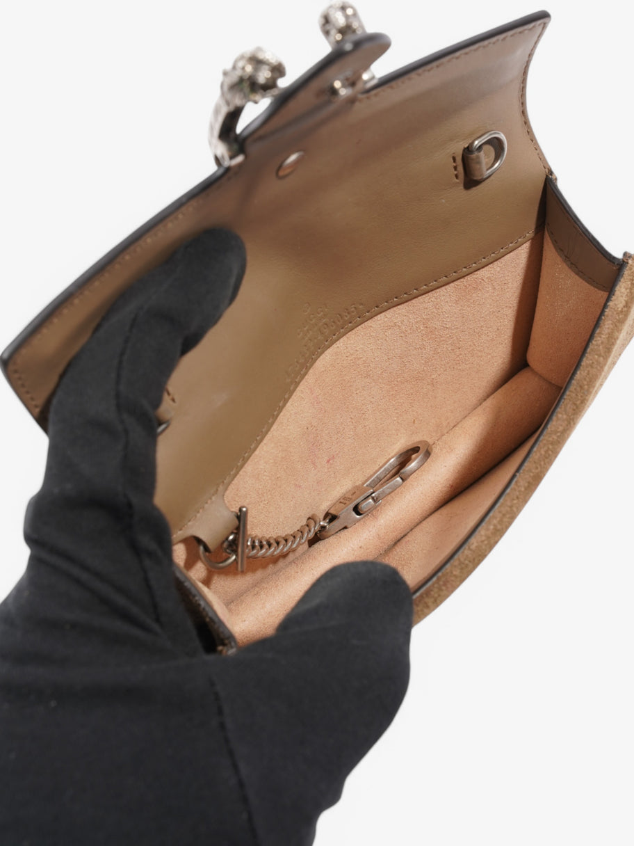 Gucci Dionysus Beige  / Brown Coated Canvas Super Mini Image 7