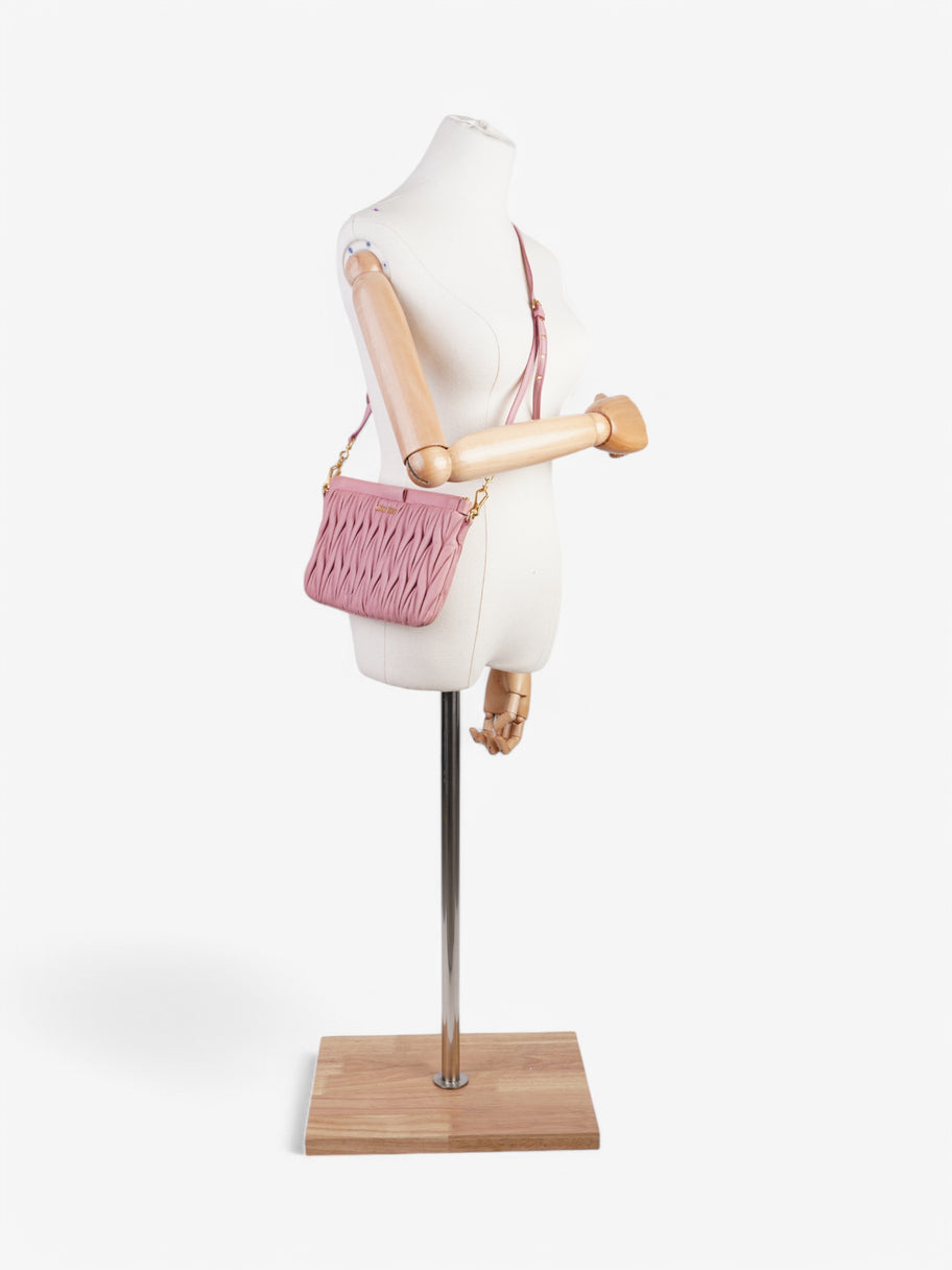 Miu Miu Clutch With Strap Pink Leather Image 2