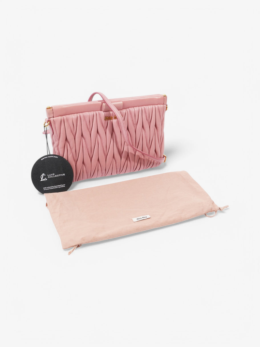 Miu Miu Clutch With Strap Pink Leather Image 9