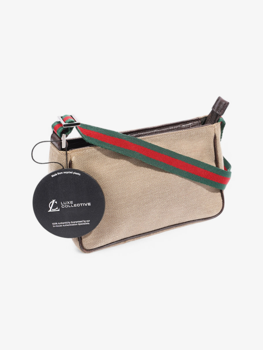 Gucci Baguette  Beige  Canvas Image 9