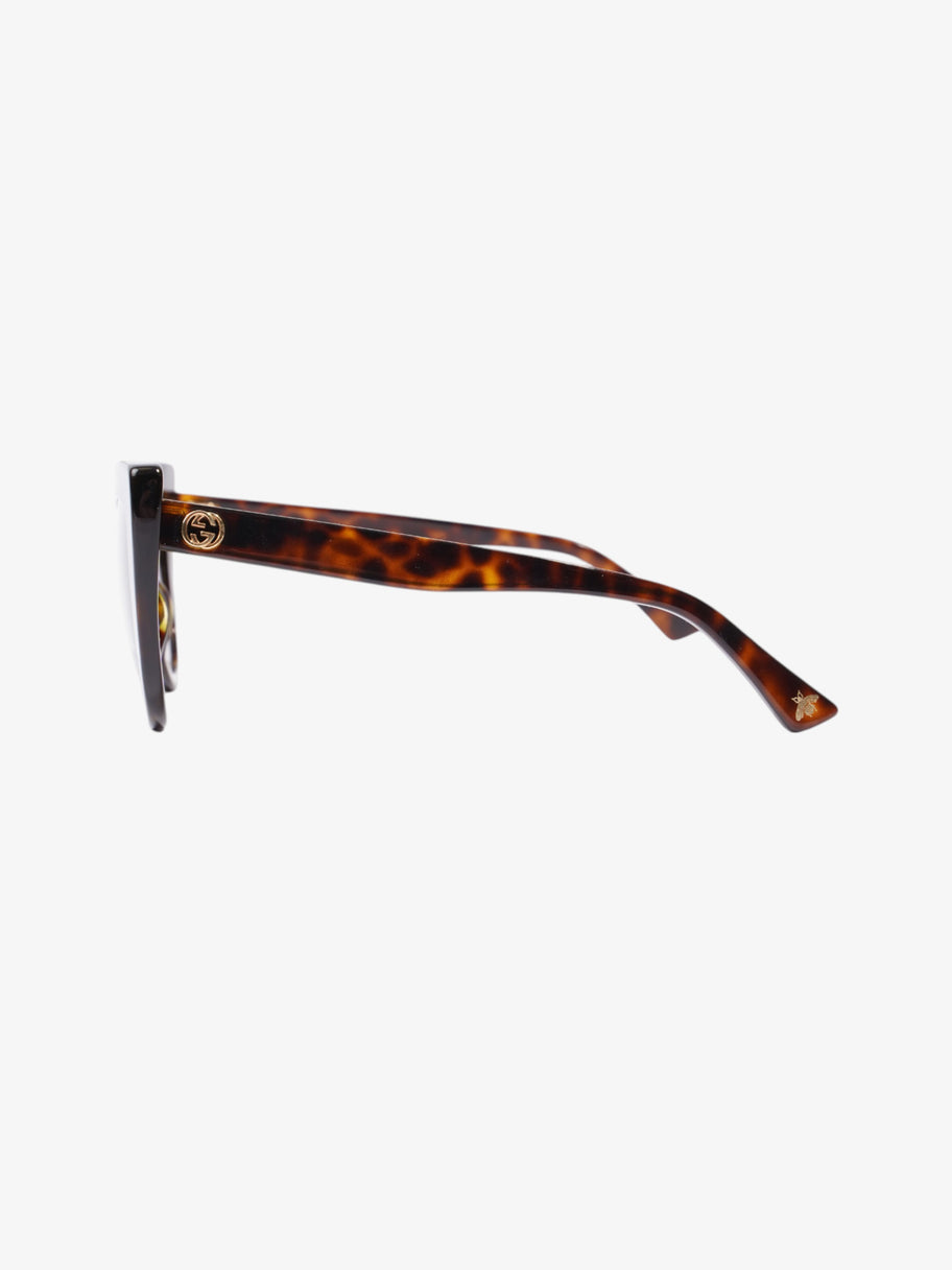 Gucci Gucci Sunglasses Black / Brown Plastic Image 2