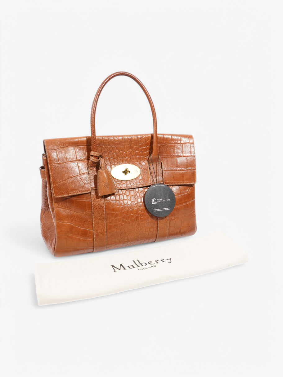 Mulberry Bayswater Tan Embossed Leather Image 9