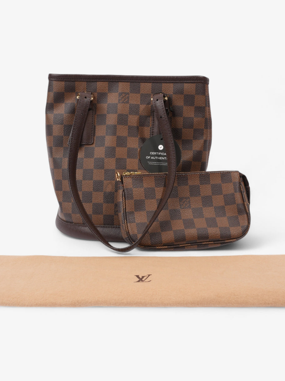Louis Vuitton Marais Bucket Bag Damier Ebene Coated Canvas Image 11