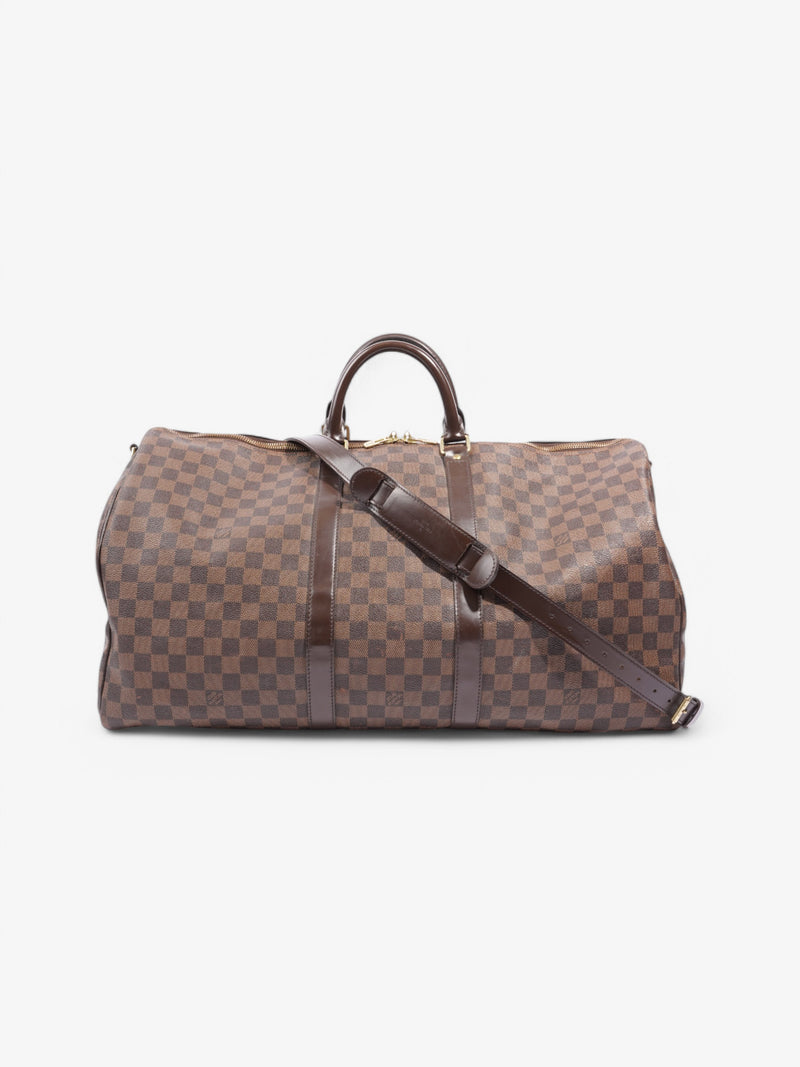  Louis Vuitton Keepall Bandouliere Damier Ebene Coated Canvas 55