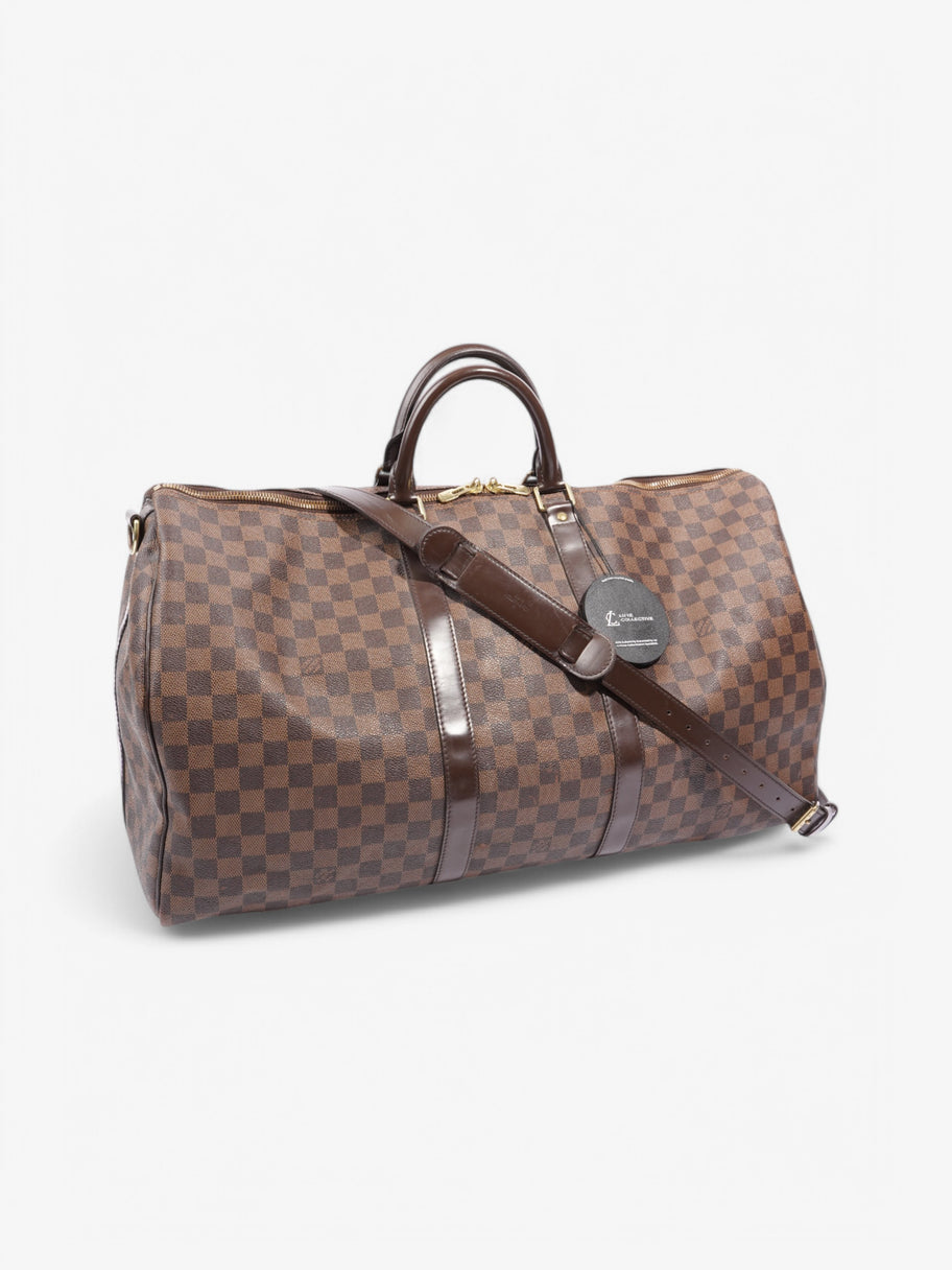 Louis Vuitton Keepall Bandouliere Damier Ebene Coated Canvas 55 Image 11