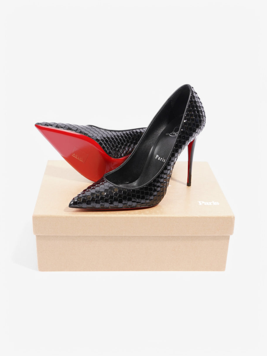 Christian Louboutin Kate 100 Black Patent Leather EU 37 UK 4 Image 10