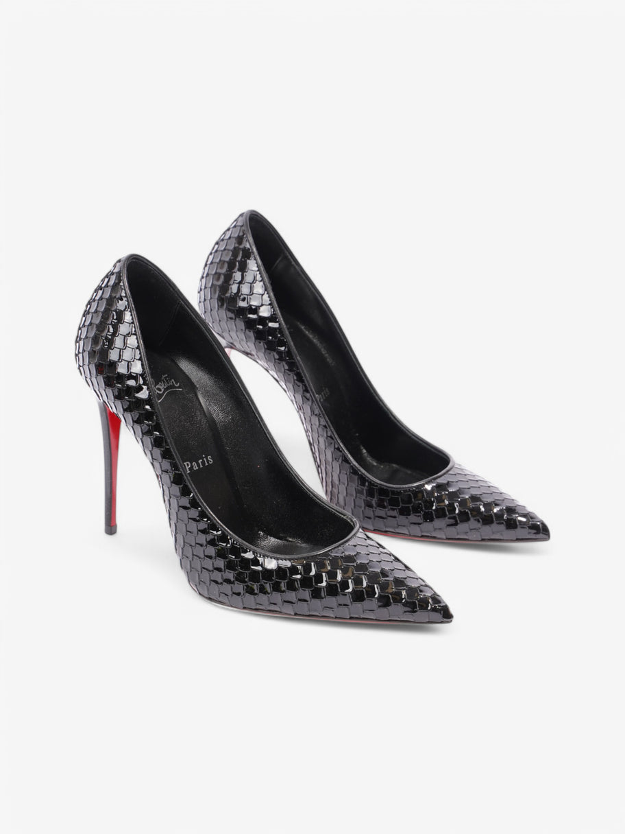 Christian Louboutin Kate 100 Black Patent Leather EU 37 UK 4 Image 2