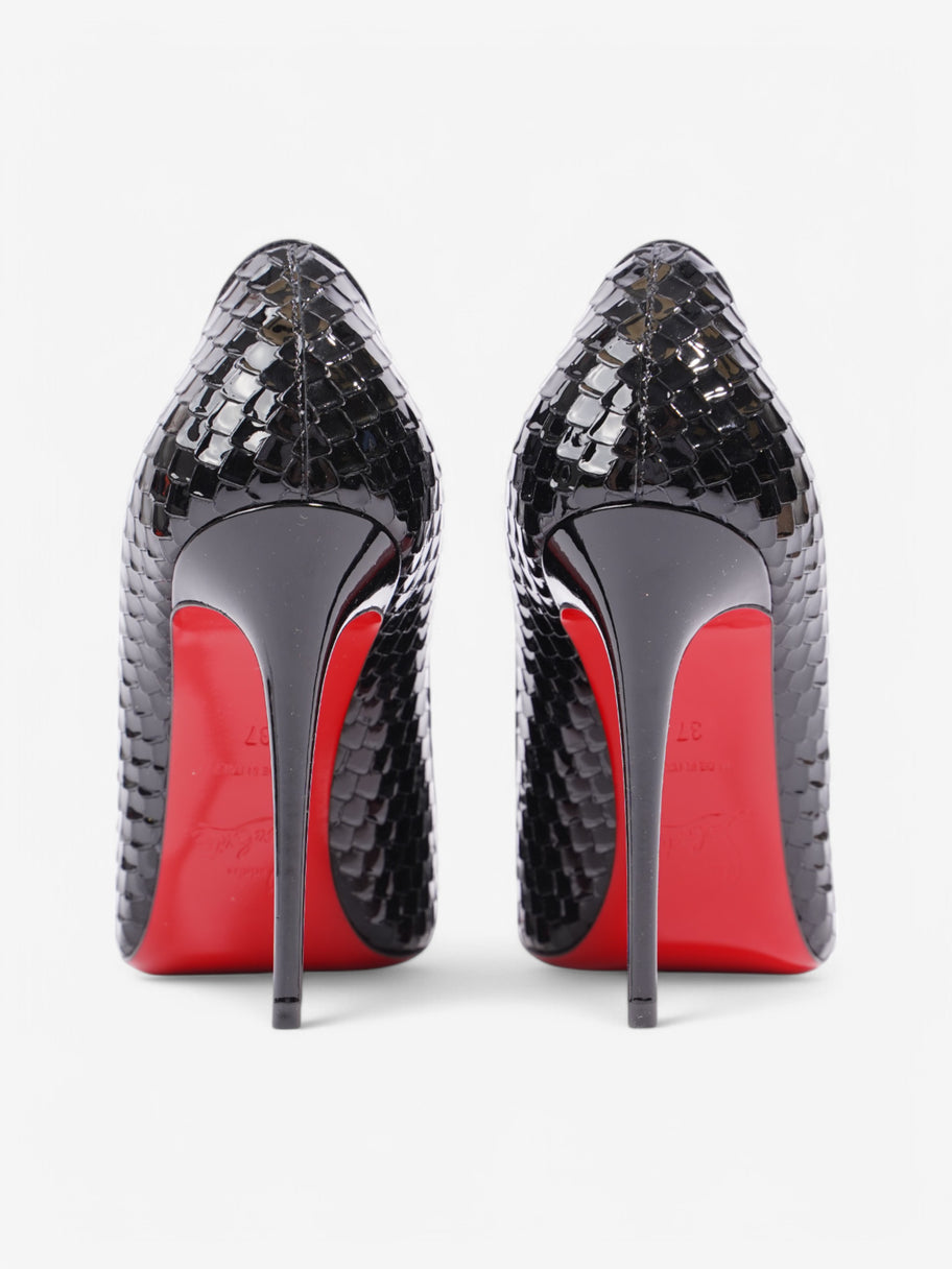 Christian Louboutin Kate 100 Black Patent Leather EU 37 UK 4 Image 6