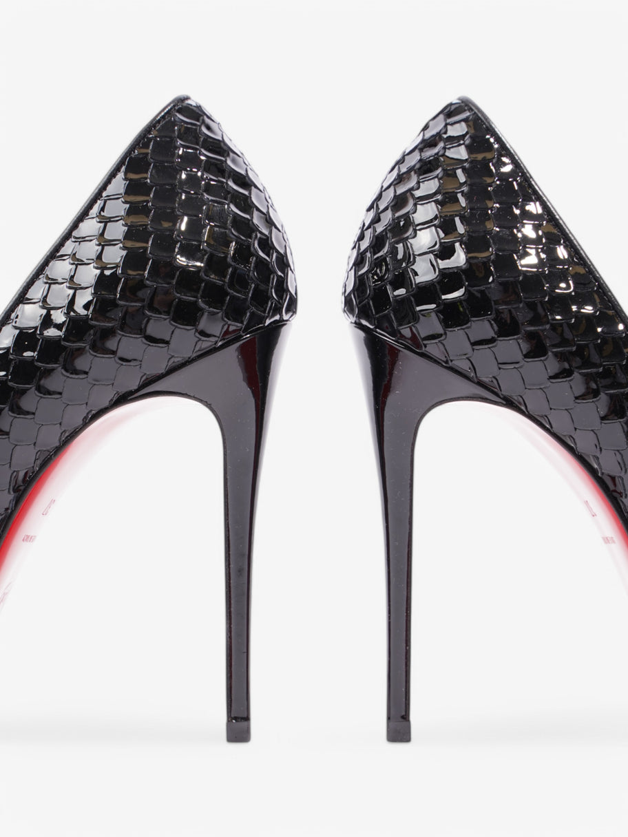 Christian Louboutin Kate 100 Black Patent Leather EU 37 UK 4 Image 9
