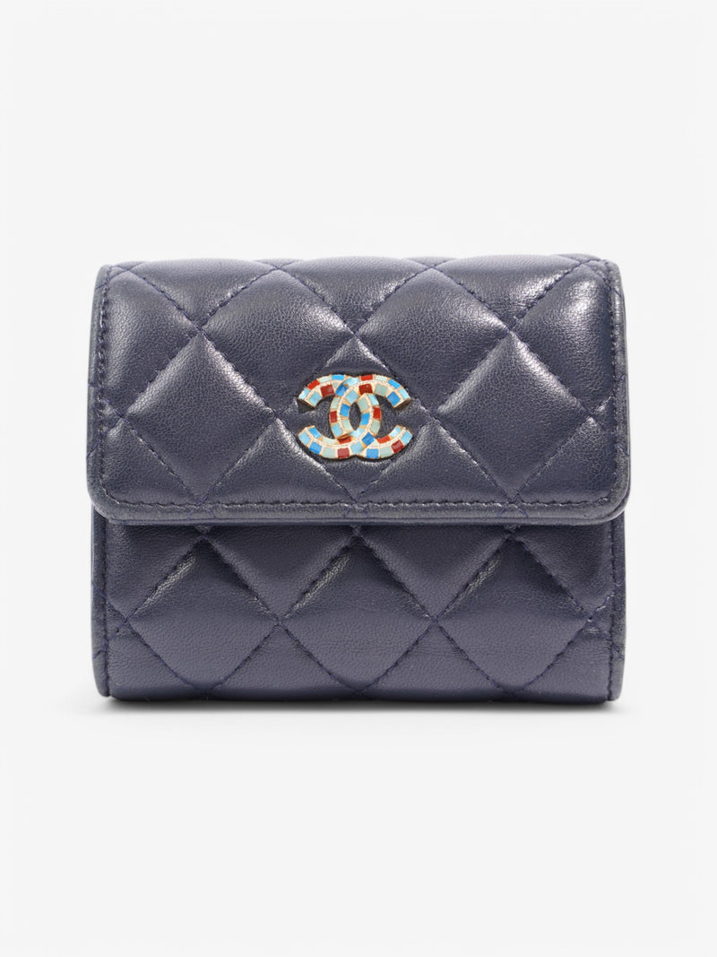  Chanel Purse Navy Lambskin Leather