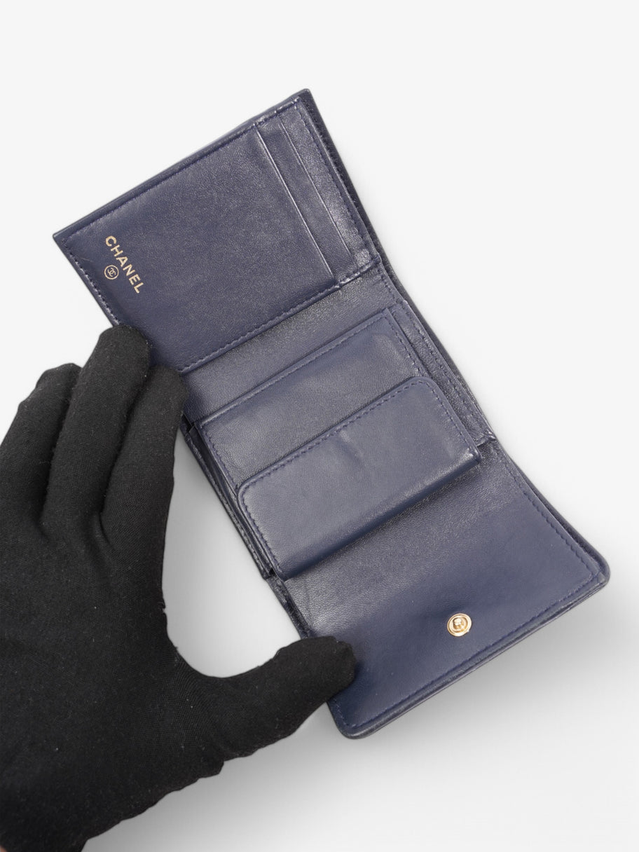 Chanel Purse Navy Lambskin Leather Image 4