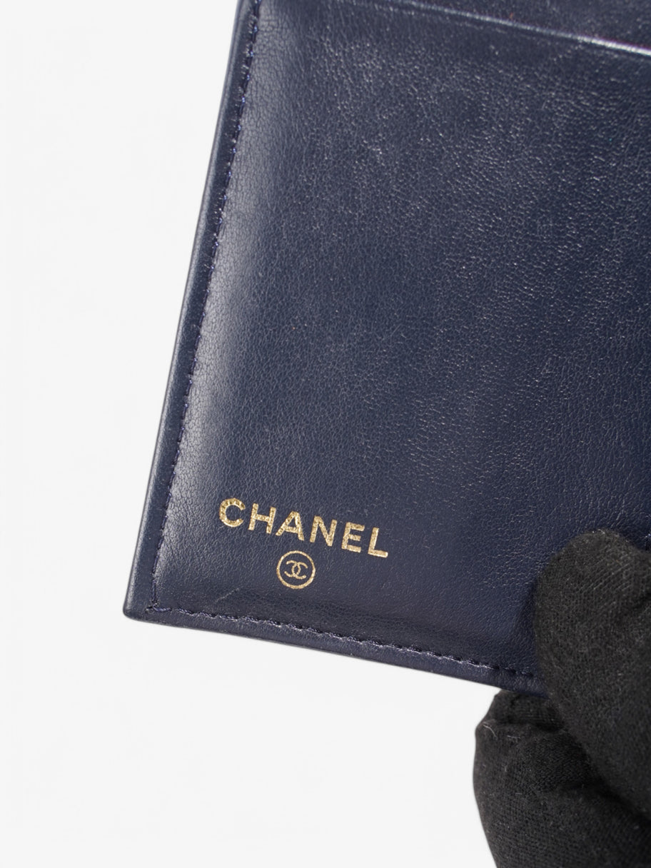 Chanel Purse Navy Lambskin Leather Image 5