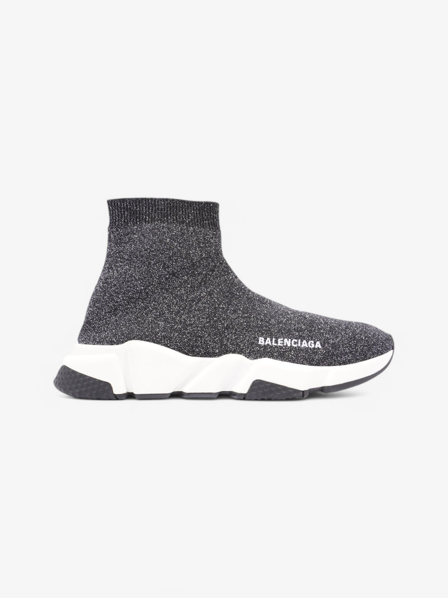 Balenciaga Speed Black Glitter / White Cotton EU 40 UK 7 Image 1