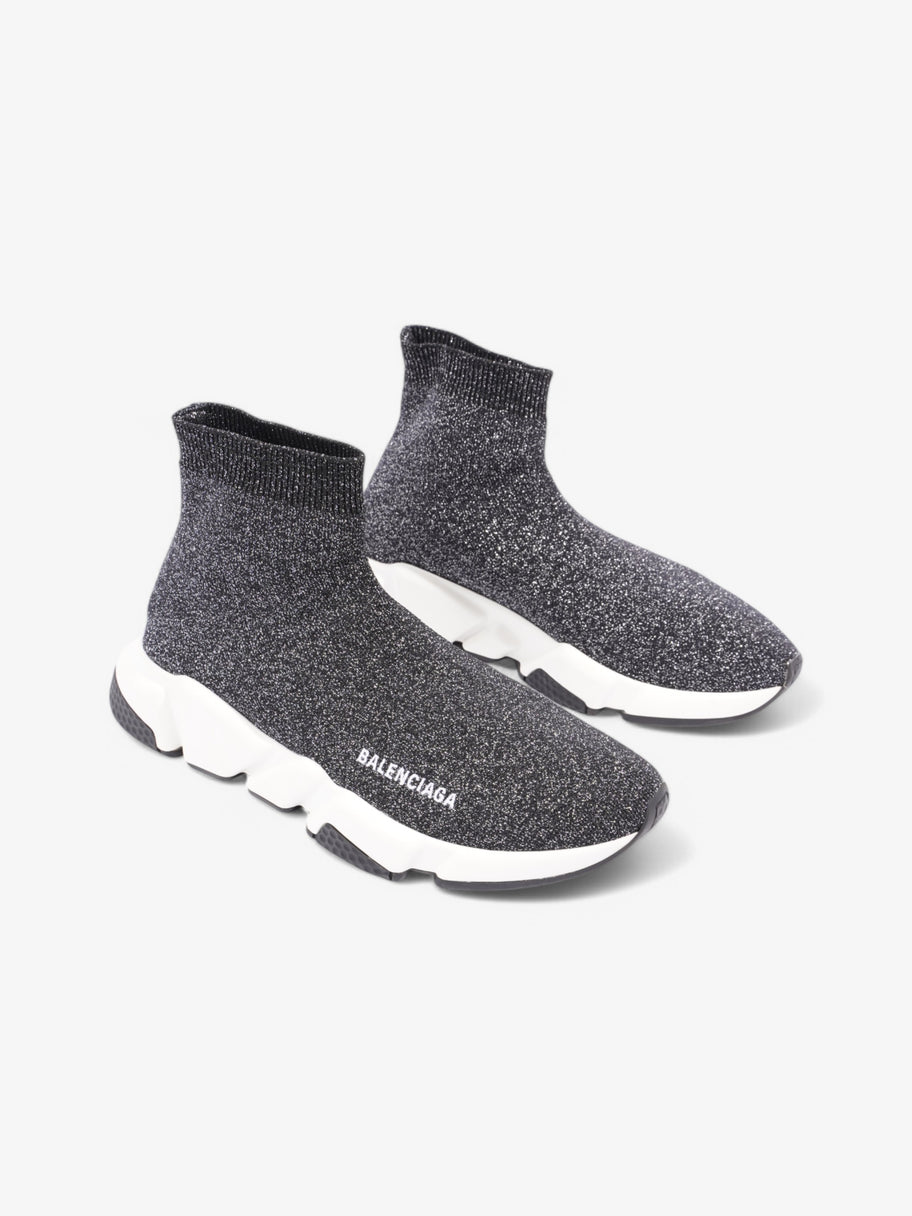 Balenciaga Speed Black Glitter / White Cotton EU 40 UK 7 Image 2