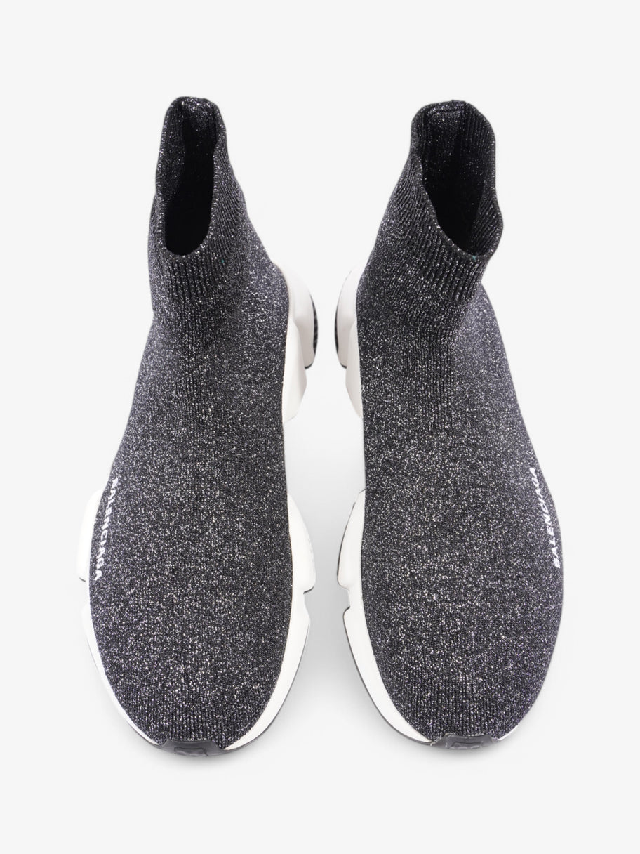 Balenciaga Speed Black Glitter / White Cotton EU 40 UK 7 Image 8