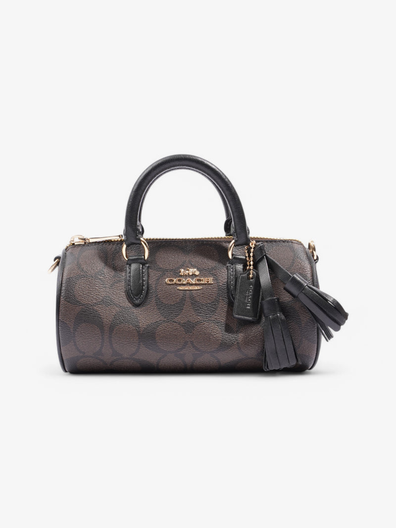  Coach Lacey Crossbody Black Coated Canvas