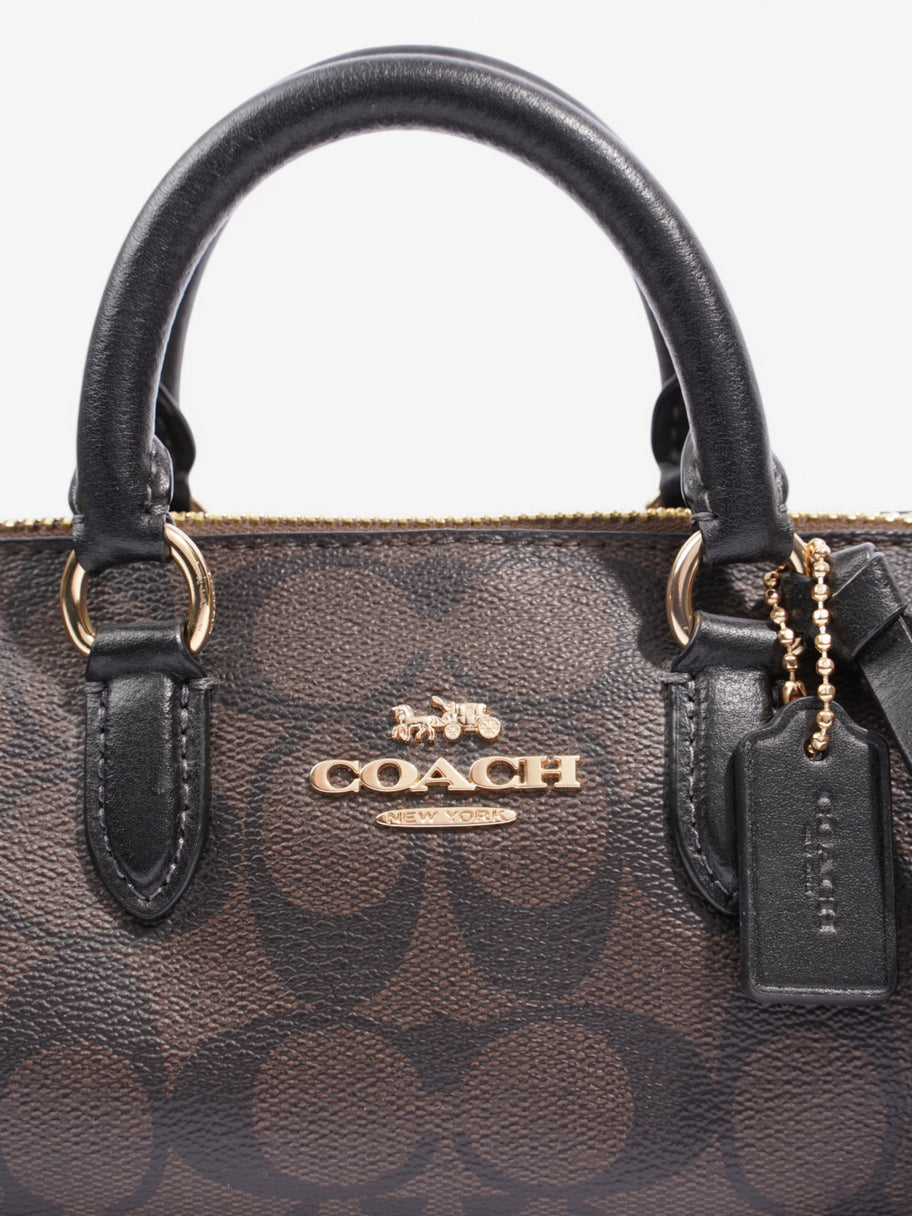 Coach Lacey Crossbody Black Coated Canvas Image 7