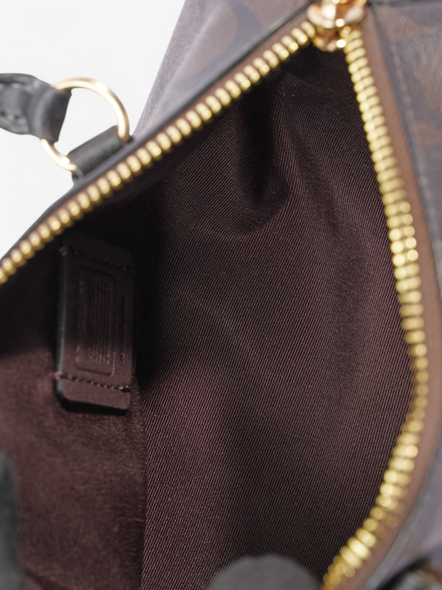 Coach Lacey Crossbody Black Coated Canvas Image 8