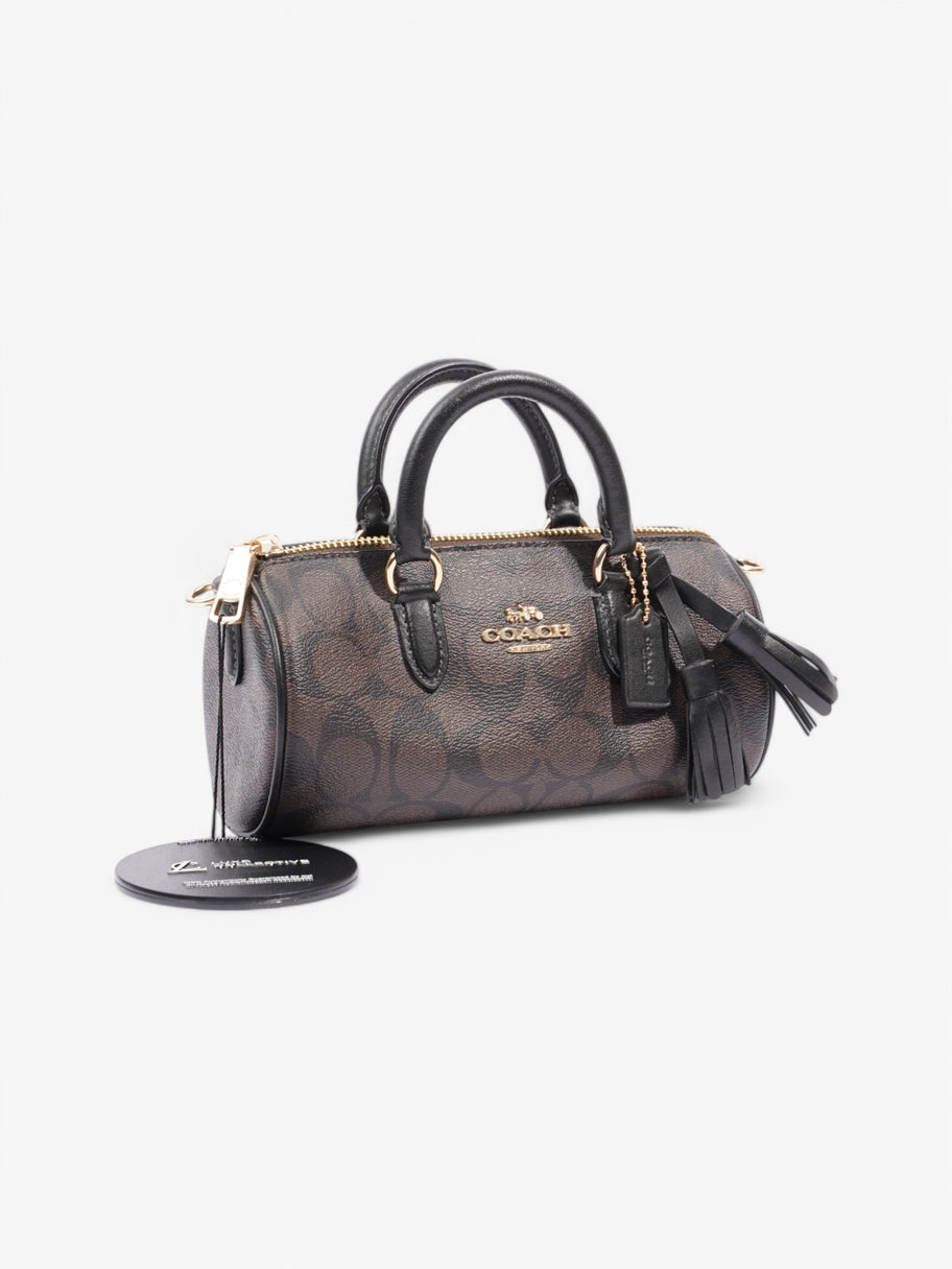 Coach Lacey Crossbody Black Coated Canvas Image 9
