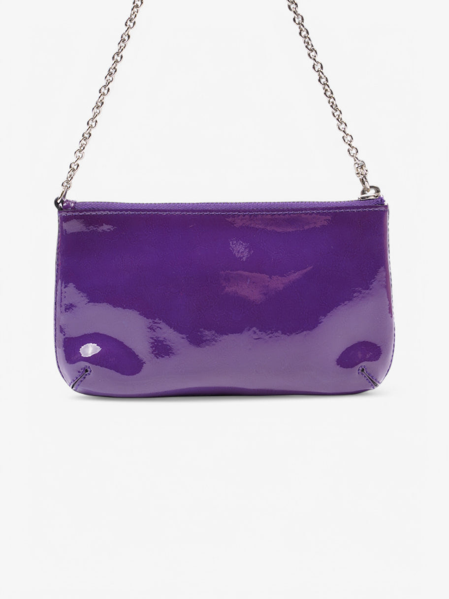 Mulberry Shoulder Bag Purple Patent Leather Image 4
