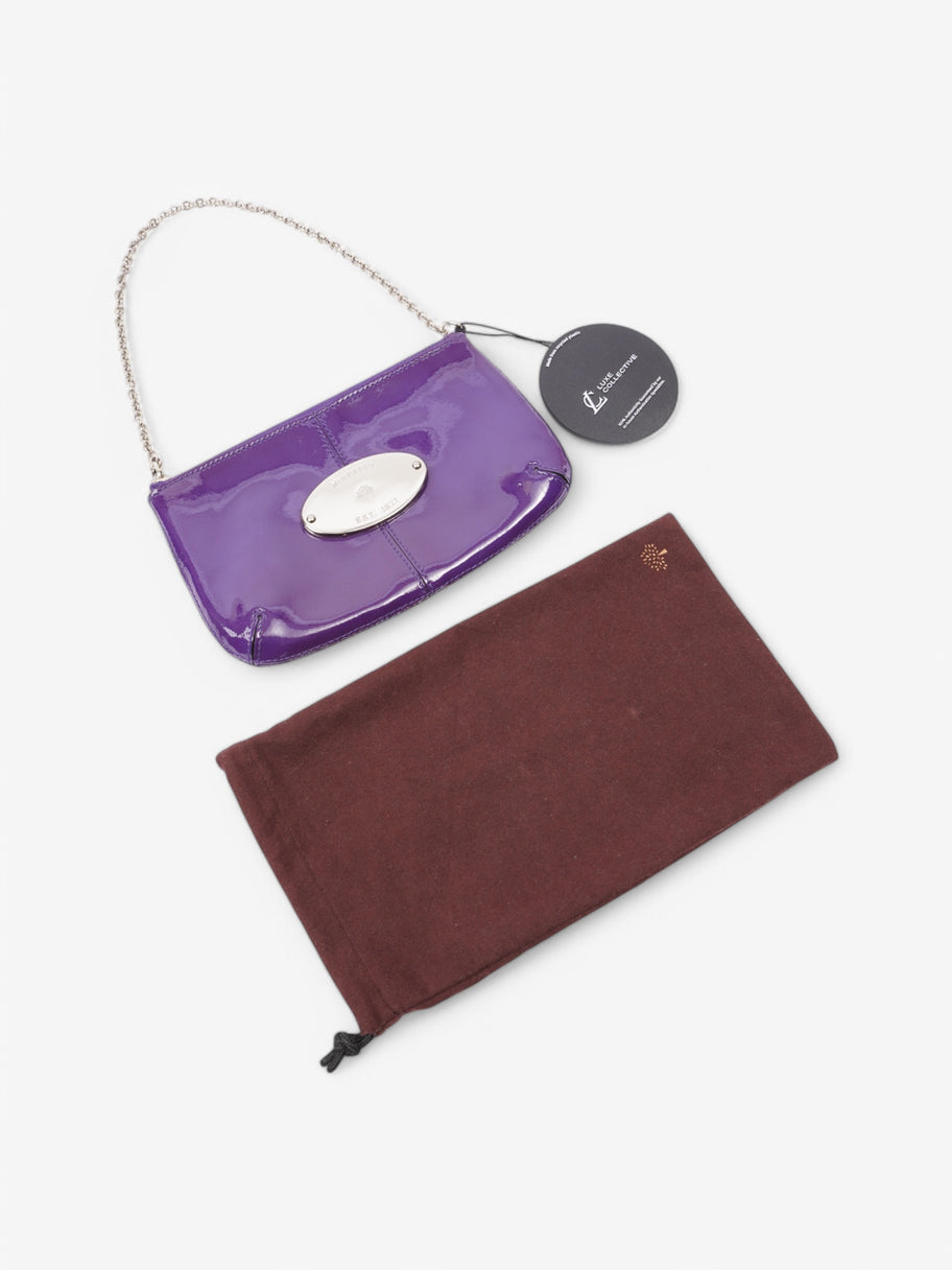 Mulberry Shoulder Bag Purple Patent Leather Image 9
