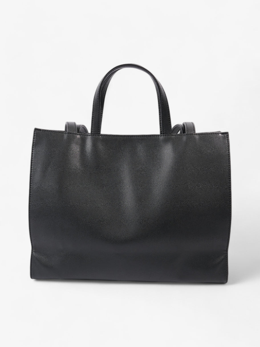 Telfar Shopping Tote Black Leather Medium Image 4