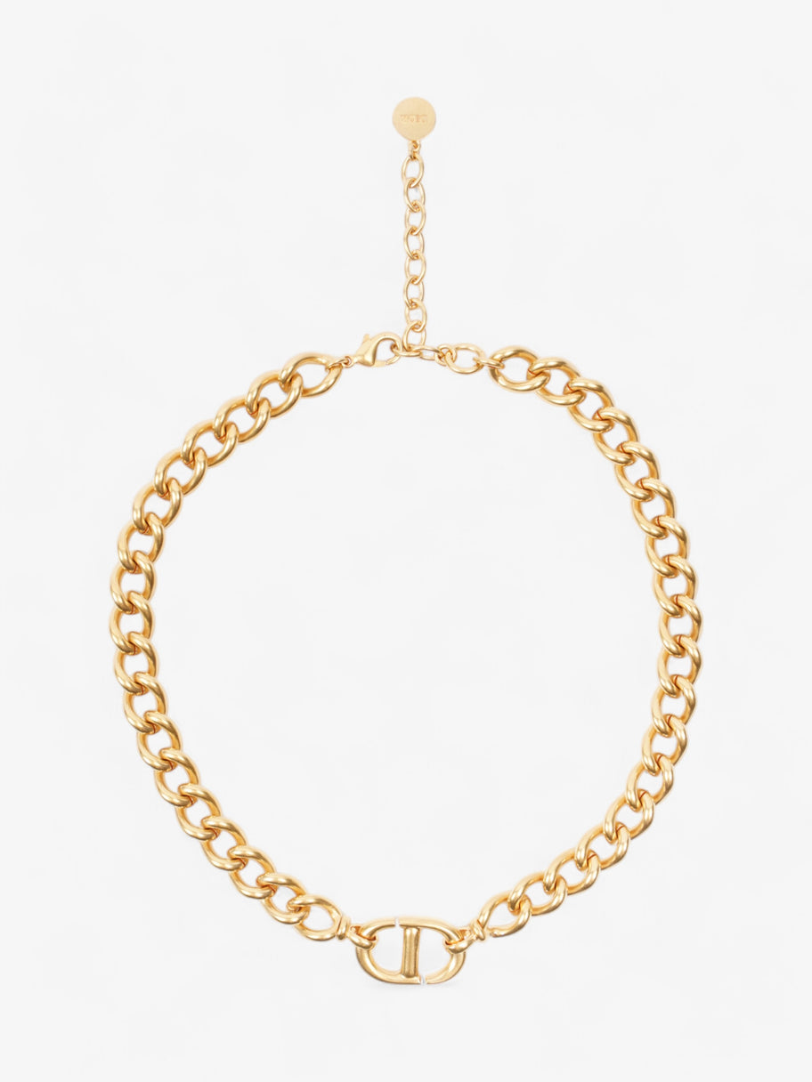 Classic CD Necklace Gold Base Metal 46cm Image 1