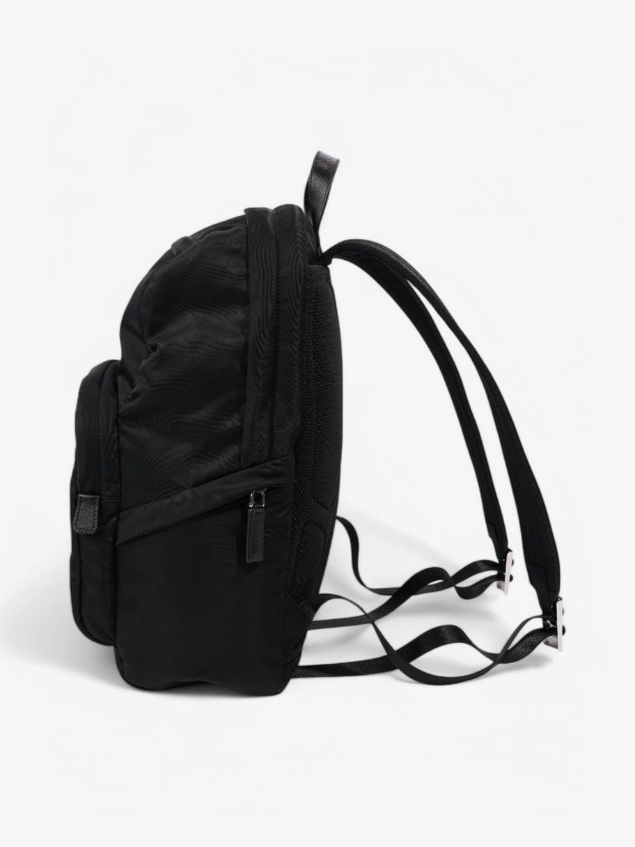 Prada Triangle Logo Backpack Black Re Nylon Image 3